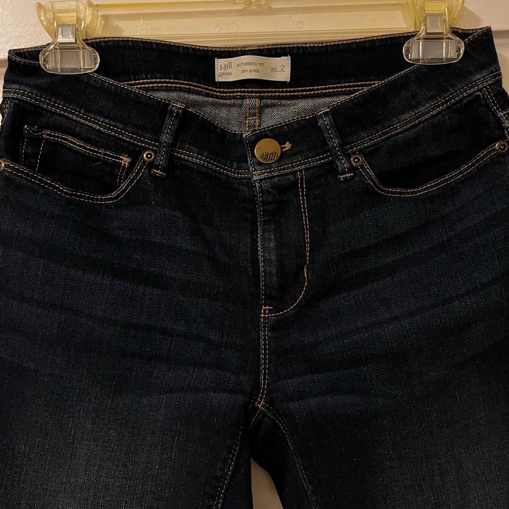 J.Jill Denim Authentic Fit Slim Ankle blue jeans Size 2 - Picture 5 of 9